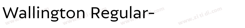 Wallington Regular字体转换